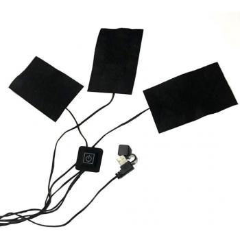 USB Heated Clothing Set with Thermal Heating Pads