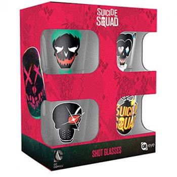Suicide Squad Hero Shot Glasses – 4‑Pack Collector’s Set
