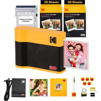 Kodak Mini 2 Era 4Pass Pocket Printer Set – Yellow Color