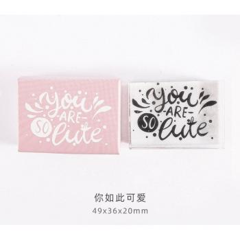 Klarer Acryl Stempelblock für Scrapbooking und Journaling