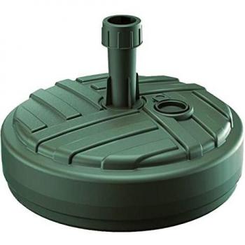 Prosperplast Base de Sombrilla Redonda 39x39x13 cm Polietileno Diseño a Rayas Verde