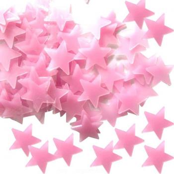 100pcs Radiant Star Wall Stickers for Kids Bedroom