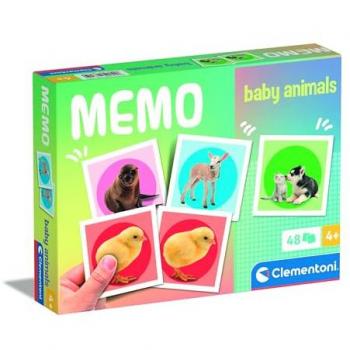 Clementoni Tierbaby-Memo kompakt, Lernspiel für 4‑Jährige und älter