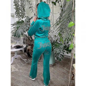 Sudadera con Capucha de Terciopelo