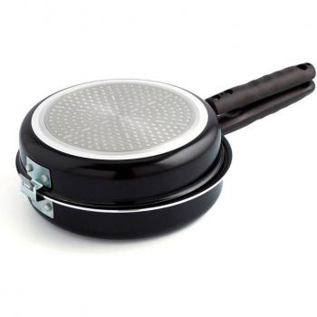 Quid Gastro. Poêle double spéciale pour omelette espagnole 24 cm Noir