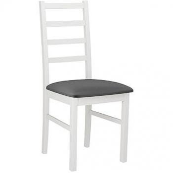 Chaise Victorville 171 – Bois et tissu blanc – 94×43×49 cm