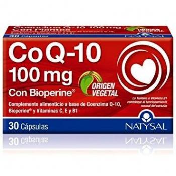 Coenzima Q10 con Bioperine Vit C E y B1 30 Cápsulas Natysal