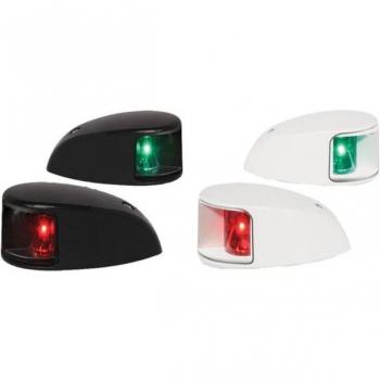 Naviled 2NM Deck Mount LED Light Set – Port & Starboard, White Housing, Clear Lens, H
