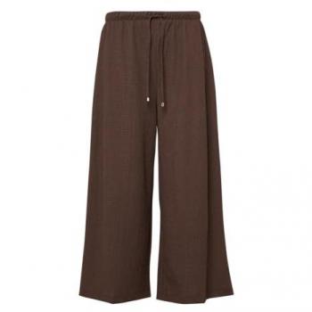 Pantaloni s.Oliver Marrone Piegati