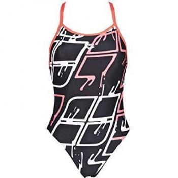 Damen LighTech Arena “Blare” Badeanzug – Schwarz/Rosa, Allgrößenmodell