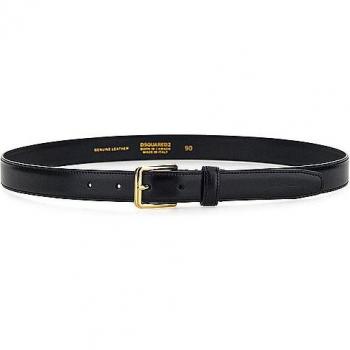 Dsquared2 Ceinture en cuir noir taille 85