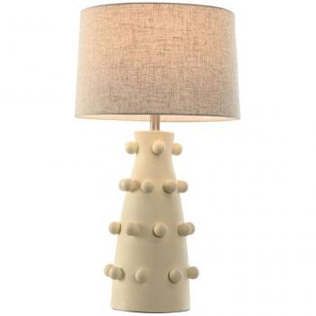 Lampara de Oficina Gres Lino 40x40 cm con Toque Crema