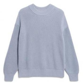 Haayle Damen Pullover – Bio-Baumwollstoff, grau, XL, lose Schnitt
