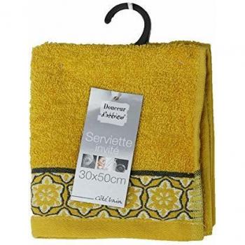 Serviette Adélie Miel 100% Coton 30x50 cm