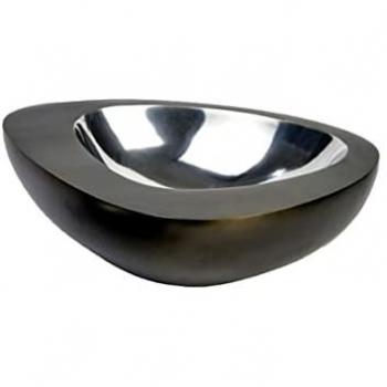 Lambert Dekoschale Asakusa – Aluminium, Anthrazit/Nickel, 9 cm Höhe