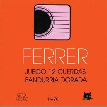 Bandurrria Ferrer Gold Strings – Juego de 12 Cuerdas en Acero y Oro