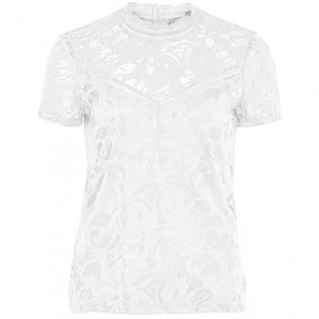 Tee-shirt à manches courtes blanc Léa