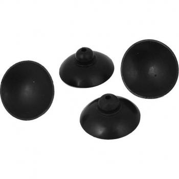 4 Pcs Black Soft Plastic Aquarium Suction Cup Clip