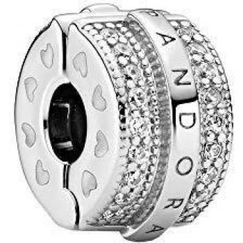 Clip Pandora MOMENTS 799042C01 Plata primera ley Mujer Circonita