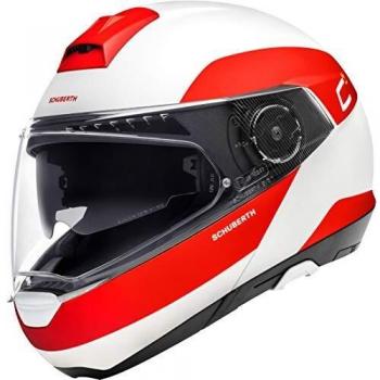 Schuberth C4 Pro Klapphelm Weiß/Rot XL