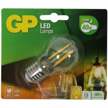Lámpara LED GP E27 4W Luz Acogedora 14x12x4,5 cm