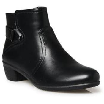 Pédiconfort Bottine cavalière zippée – Noir, 39 US