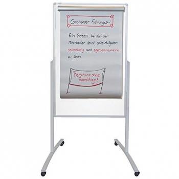 Franken Kombiflipchart Pro Flipchart/Textiltafel 78x125cm weiß/grau