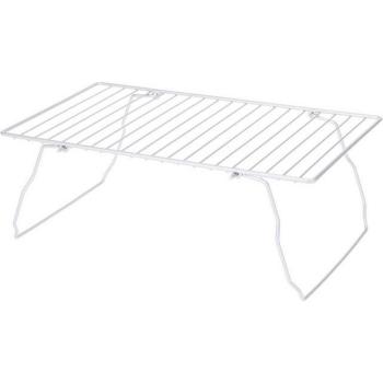 Faltbares Regal für die Küche aus Metall Grau 37x21x135 cm