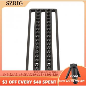 SZRIG base de montaje tipo queso, con orificios de rosca de 1/4 para jaula de monitor