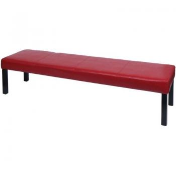 Banquette confort 180 x 43 cm rouge