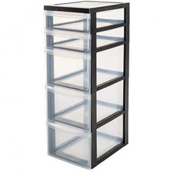 Bathroom & Living Room Tower Chest – 5 Drawers, 3x15 L + 2x7 L