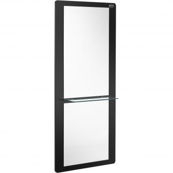 Salon Wall-Mounted Mirror with Shelf