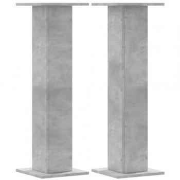 Vidaxl Concrete Grey Plant Stands 2 pcs 30x30x95 cm Engineered Wood