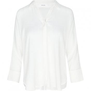 OPUS Hemdbluse Flavena, verdeckte Knopfleiste, Offwhite, Größe 42