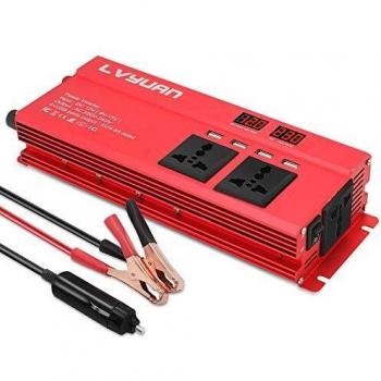 Cantonape Car Inverter 1000W Peak Output with Universal Sockets