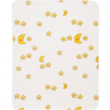 Babydecke weiß, 75 × 90 cm