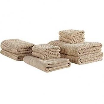 Atai 9-Piece Cotton Towel Set with Bath Mat