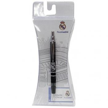 Bolígrafo Real Madrid Negro y Plata