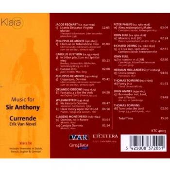 Currende Musik Für Sir Anthony