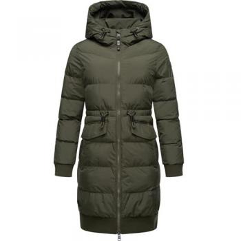 Ragwear Steppmantel Briosh gesteppter Damen Wintermantel mit Kapuze