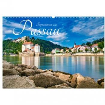 Impressionen aus Passau (Wandkalender 2024 DIN A2 quer) CALVENDO Monatskalender
