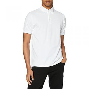 Poloshirt TRIGEMA Klassisches Business Gr. M, weiß, Herren, 100% Baumwolle, Shirts