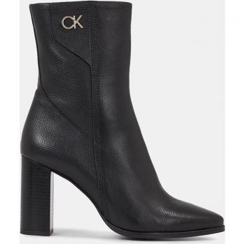 Botines de mujer en piel con tacón de Calvin Klein