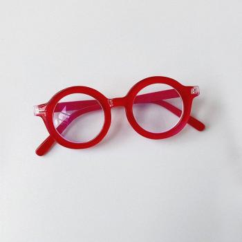 Lunettes rondes pour enfants, monture claire et anti-éblouissement