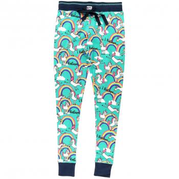 Lazy One 0841654112431 Damen I Believe Unicorn Nachtlegging XS – Grau