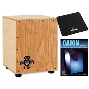 Ensemble Cajón Junior XDrum Péruvien en Bois de Fresno avec Chaise et Tutoriel