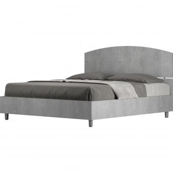 Matrimoniale 160x200 grigio con rete e armadietto Dora – Giordanoshop