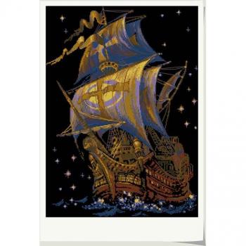 Kit de point de croix voilier 11CT & 14CT