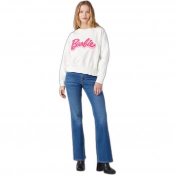 Sudadera Blanca Relaxed para Mujer
