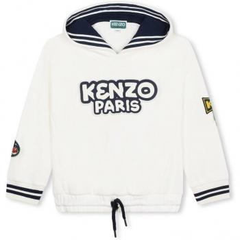 Sudadera Kenzo Kids para bebé niña, con capucha y diseño de logo